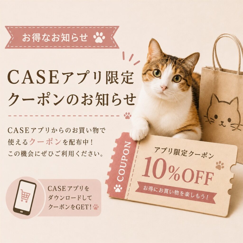 ECサイトアプリ限定クーポンのお知らせ