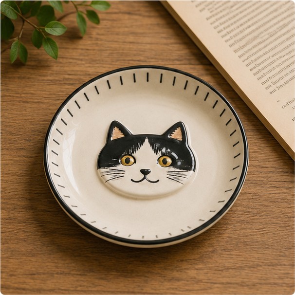 ねこプレート（小皿）