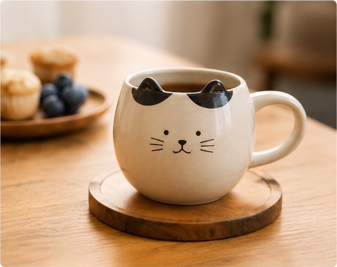 ねこマグカップ