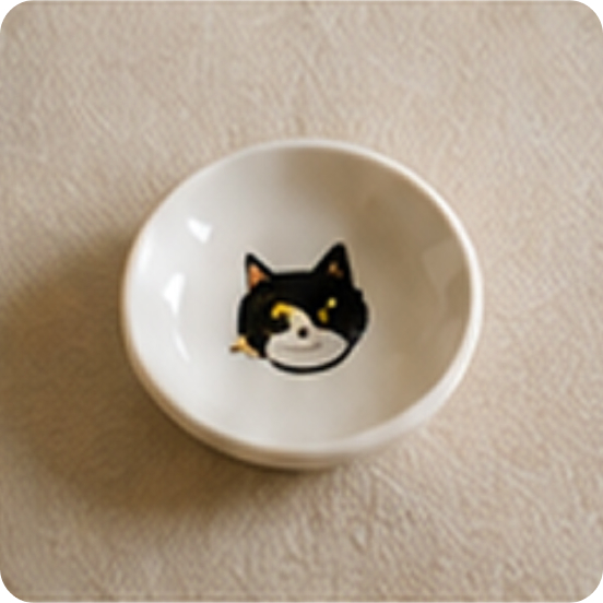 ねこの豆皿