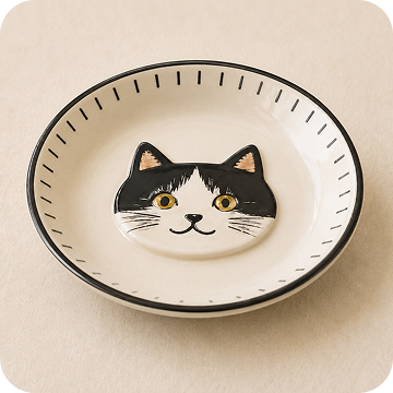ねこプレート（小皿）
